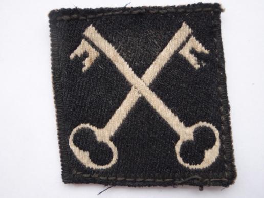 WW2 2nd Infantry Division Silk Formation Sign 