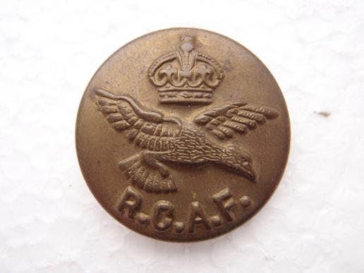 WW2 R.C.A.F Brass Tunic Button