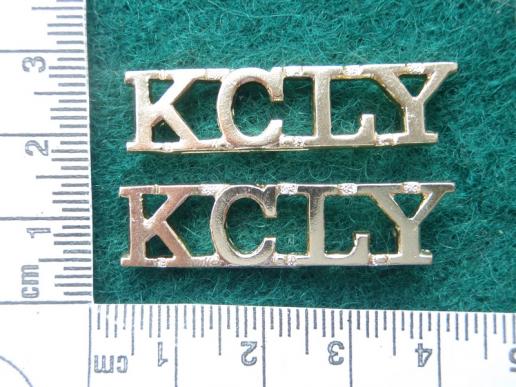 KCLY (Kent & County of London Yeomanry) Anodised Title