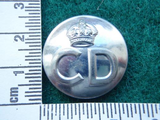WW2 CD (Civil Defence) Button 