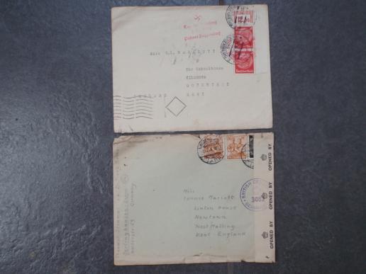 Nazi Stamped Envelopes 
