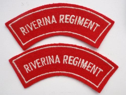 Riverina Regt (56th Inf Bn) Shoulder Titles