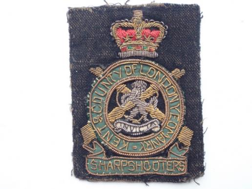 'C' Squadron 'Sharpshooters' K.C.L.Y Blazer Badge
