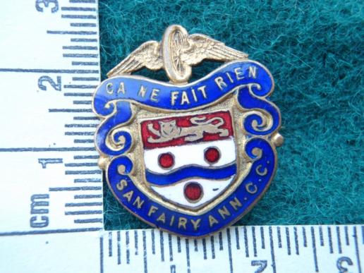 WW1 Veterans 'San Fairy Ann' Cycling Club Lapel Badge