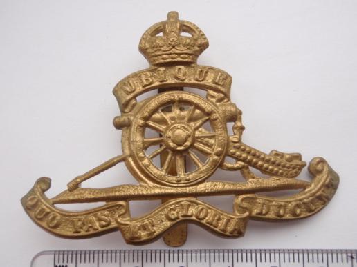 WW1/2 Royal Artillery OR's Cap Badge