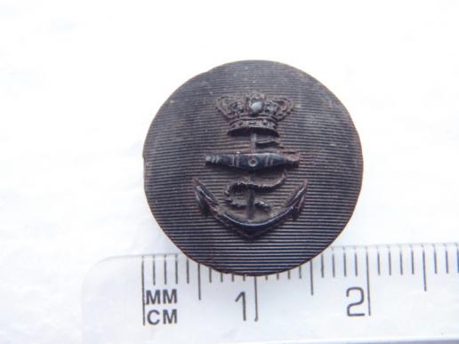 1879 Royal Navy Seamans Black Button  