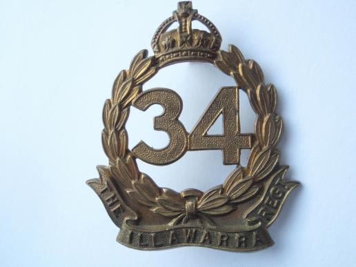 34th Inf Battalion (Illawarra) Hat Badge