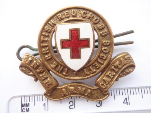 WW1/2 The British Red Cross Society Cap Badge
