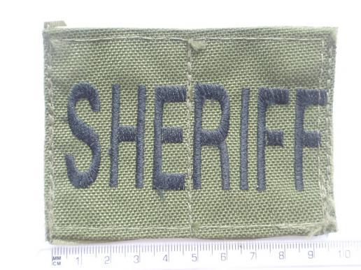U.S Swat Team 'SHERIFF' Body Armour Patch