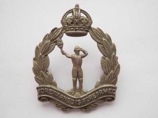 WW2 Royal Observer Corps Cap Badge