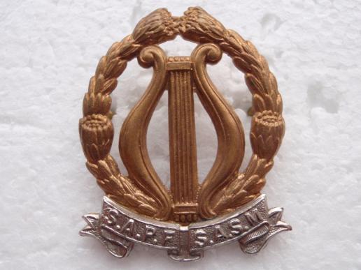 S.A Army band b/m Cap Badge