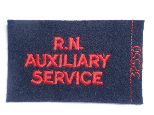 Royal Navy Auxiliary Service Working Dress Badge 