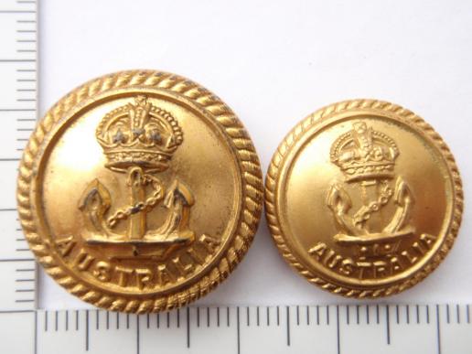 WW2 Royal Australian Navy (RAN) Buttons