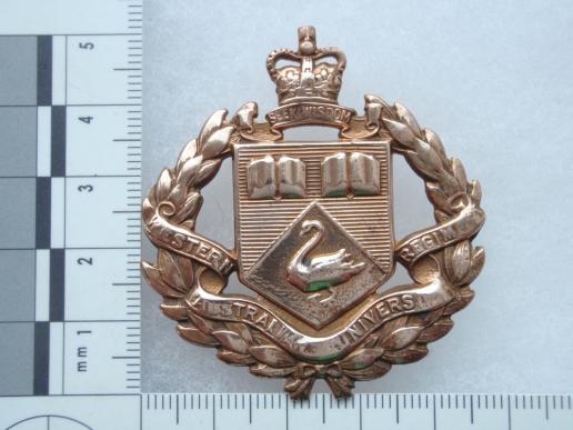 The Western Australian University Regt Cap badge