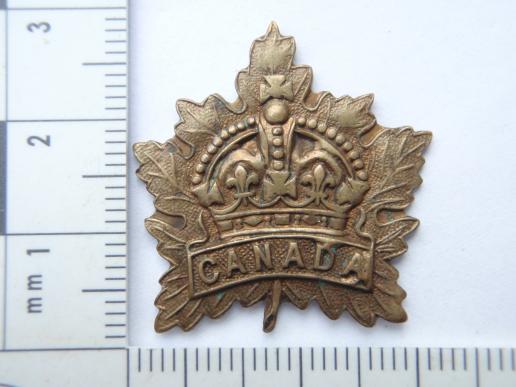 Post 1902 Canadian OR's Collar Badge
