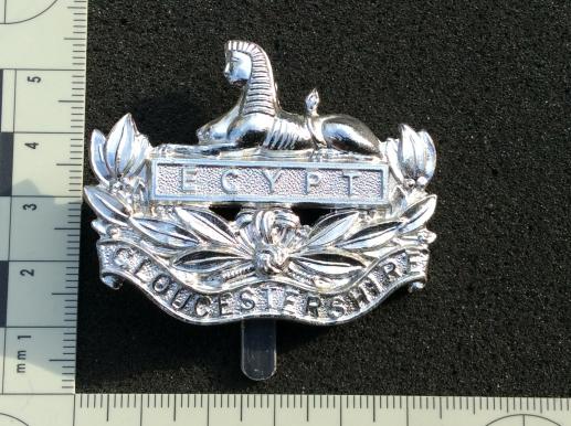 Gloucestershire Regiment anodised cap badge 