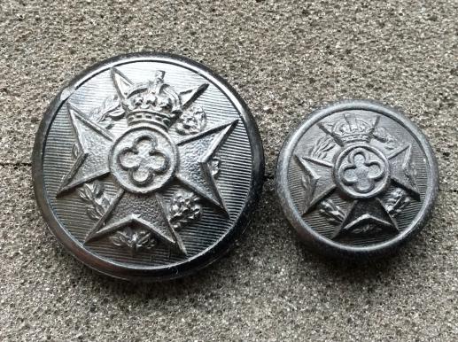 WW2 British Army Christian Chaplains Black Buttons 