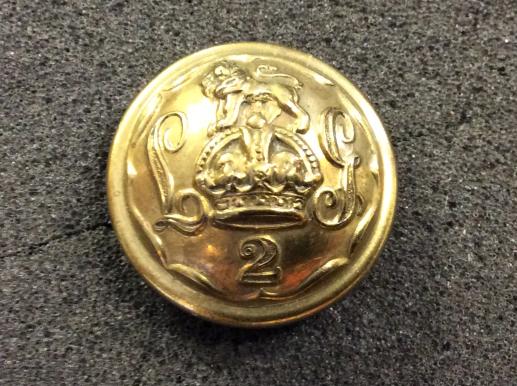 Pre 1922 2nd Life Guards Brass Button 