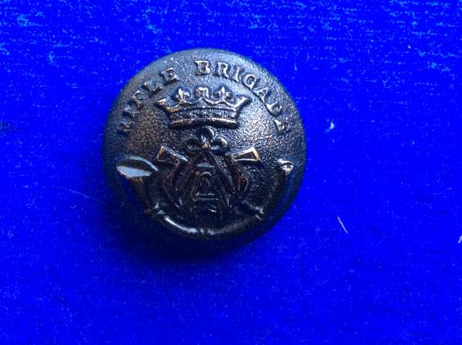 The Rifle Brigade blackened brass button 