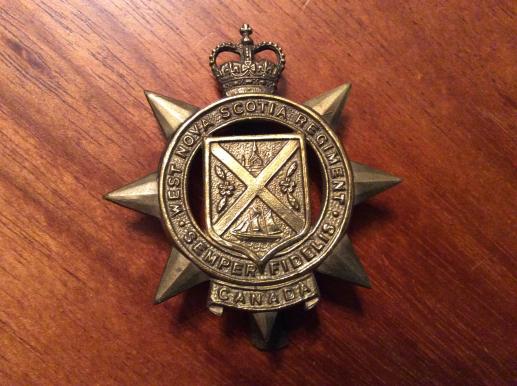 Q/C The West Nova Scotia Regiment Cap badge