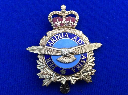 Canadian Air Force Enamel Cap Badge