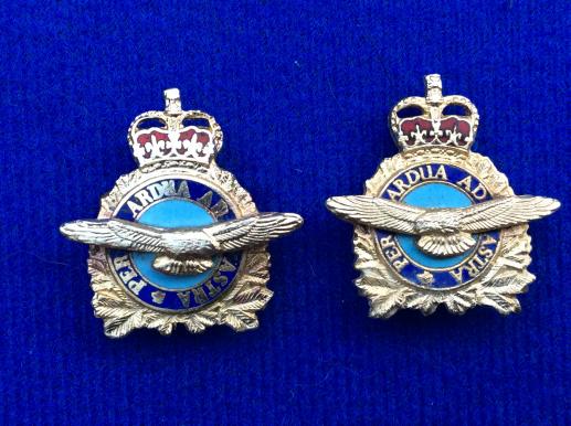 Canadian Air Force Enamel And Gilt Collars 