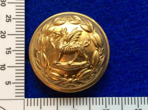 Post 1881=The South Wales Borderers Gilt Button 