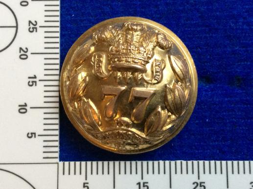 The 77th( East Middlesex) Regiment Of Foot Officers Button 