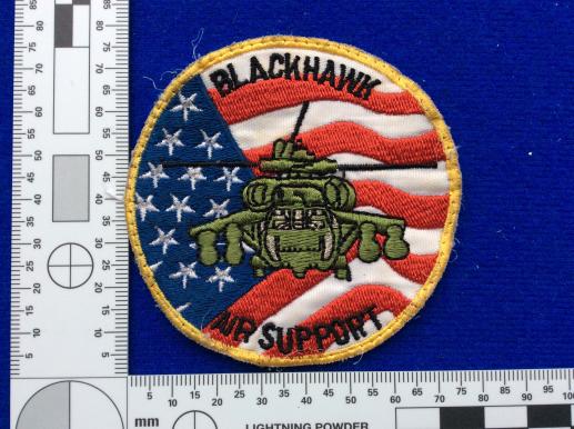 US Army Blackhawk Helicopter Air Support Patch 