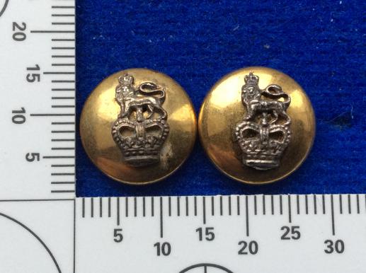 The Queens Own Royal West Kent Regt Officers Hat Buttons