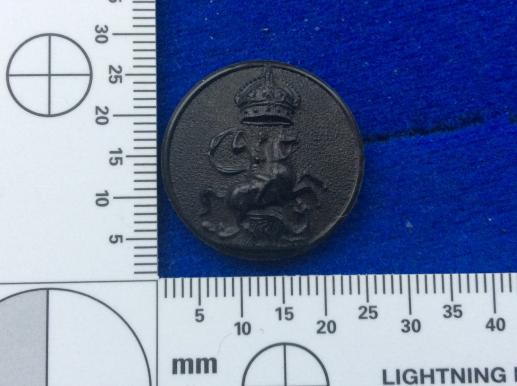 Queen Victoria’s Rifles Black horn Button 