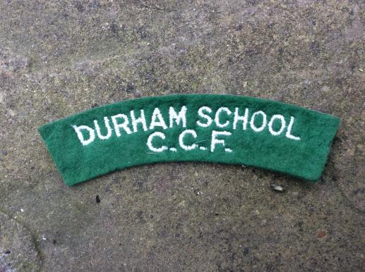 DURHAM SCHOOL C.C.F Shoulder Title 