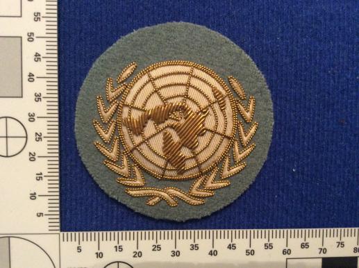 United Nations Officers Bullion Beret Badge 