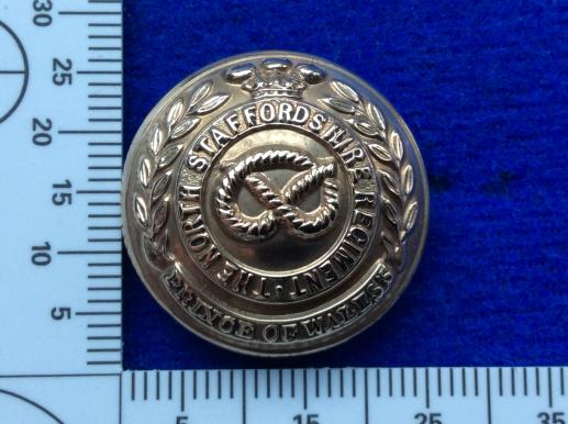 Post 1881 The North Staffordshire Regiment Button 