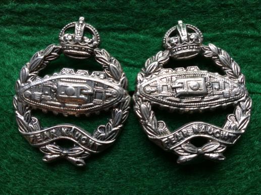 WW2 Royal Tank Regiment Collar Badges 