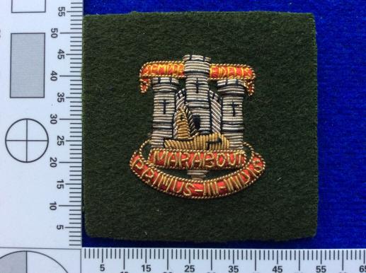 The Devonshire & Dorset Regiment Officers Bullion Badge 