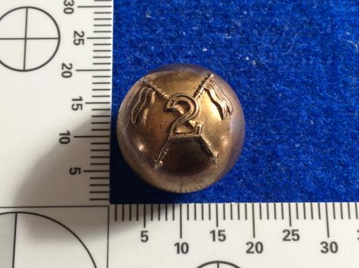 2nd Royal Lancers ( Garners Horse) ball Button 