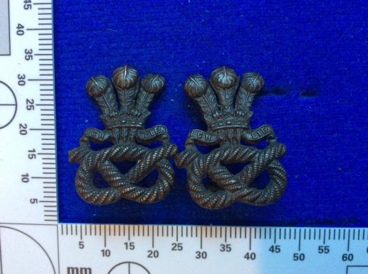 North Staffordshire Regiment OSD Collar badges