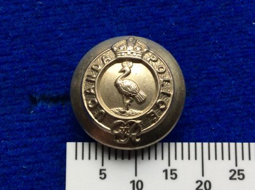 Post 1952 K/C Uganda police 18mm Button 