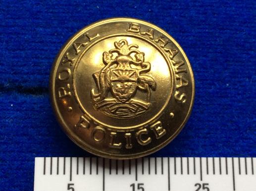 Royal Bahamas Police Brass Button 