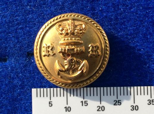 QVC Royal Naval Reserve Officers Gilt Button 