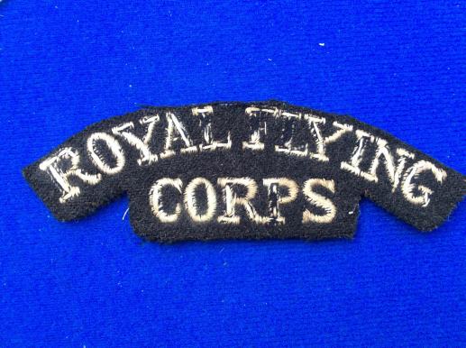 WW1 ROYAL FLYING CORPS wool Shoulder Title 