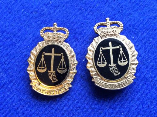 Canadian Army Legal Branch Collar Badges 