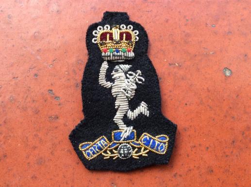 Q/C Royal Army Signals Corps Officers Bullion Beret Badge 