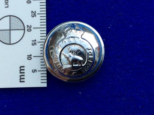 K/C Gold Coast Police chromed Tunic Button 