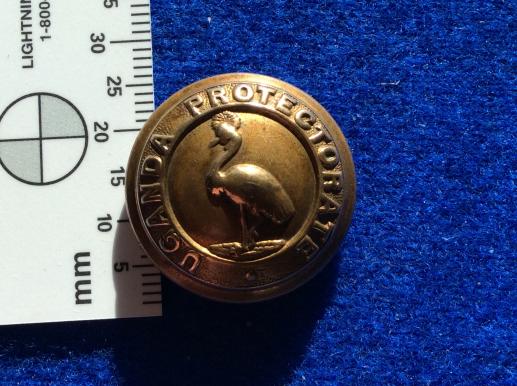 Uganda Protectorate Brass Button 