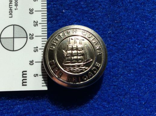 British Guiana Fire Brigade Button 