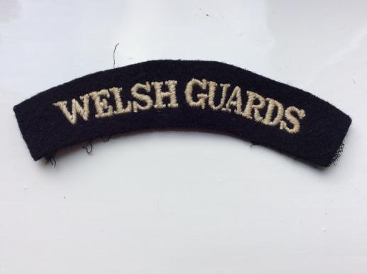 WW2 WELSH GUARDS cloth Shoulder Title 