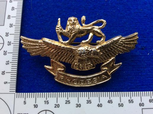 Rhodesia Air Force Anodised Cap Badge circa 1970-80