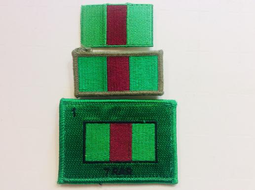 7th Royal Australian Regiment colour patches x 3